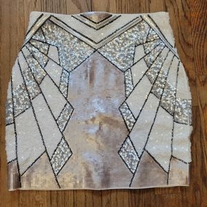 Sequin bodycon skirt